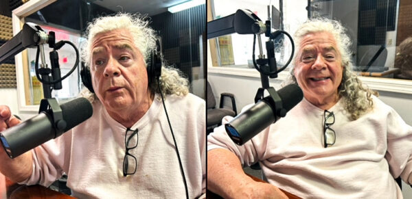 A man with grey hair.