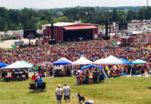 A large crowd.