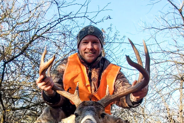 A man hunting.