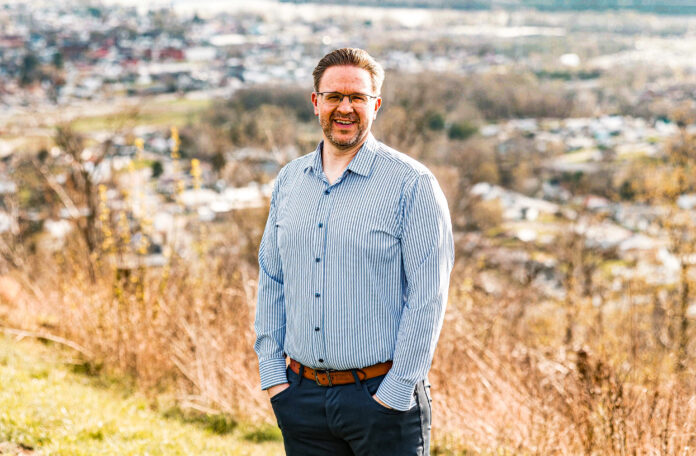 A man on a hill said.