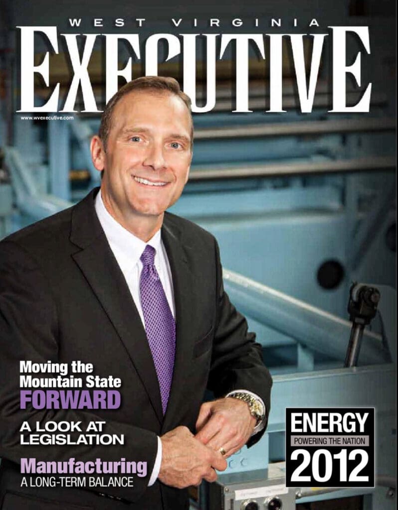 A man on a magazine cover.