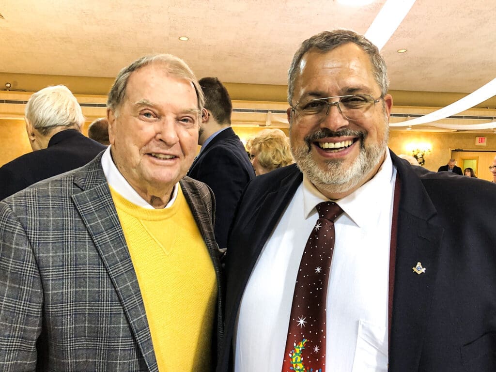 Two men.