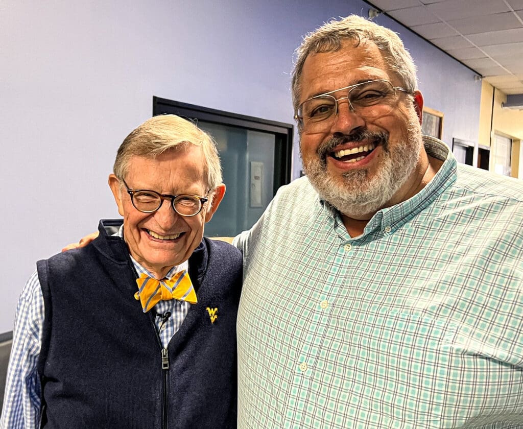 Two men.