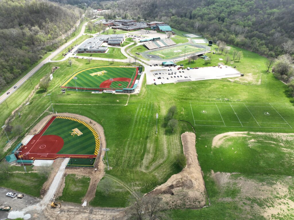 A large yard.