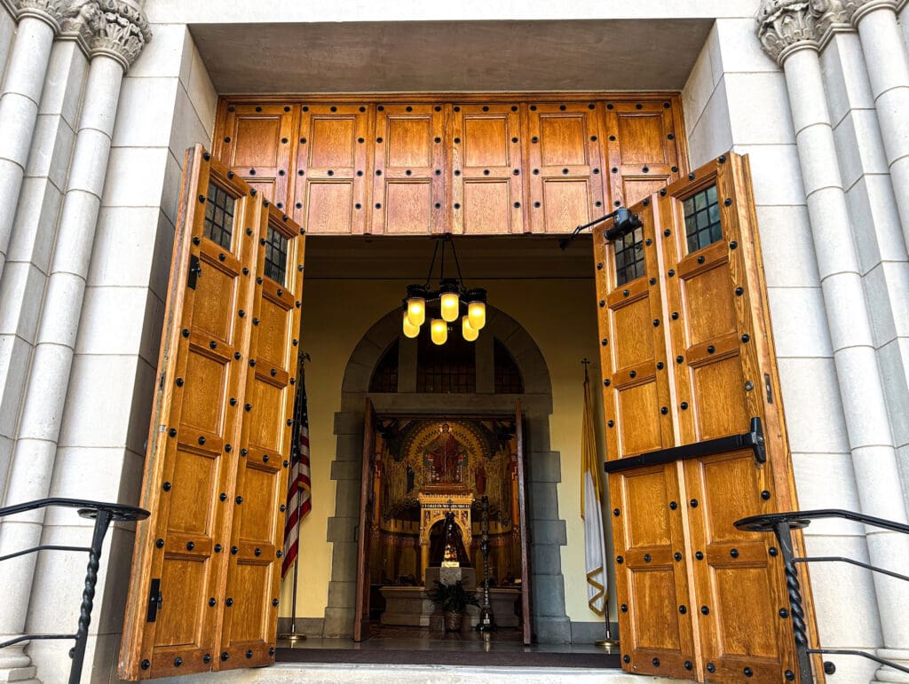 A church.