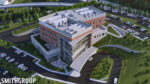 A rendering of a building.