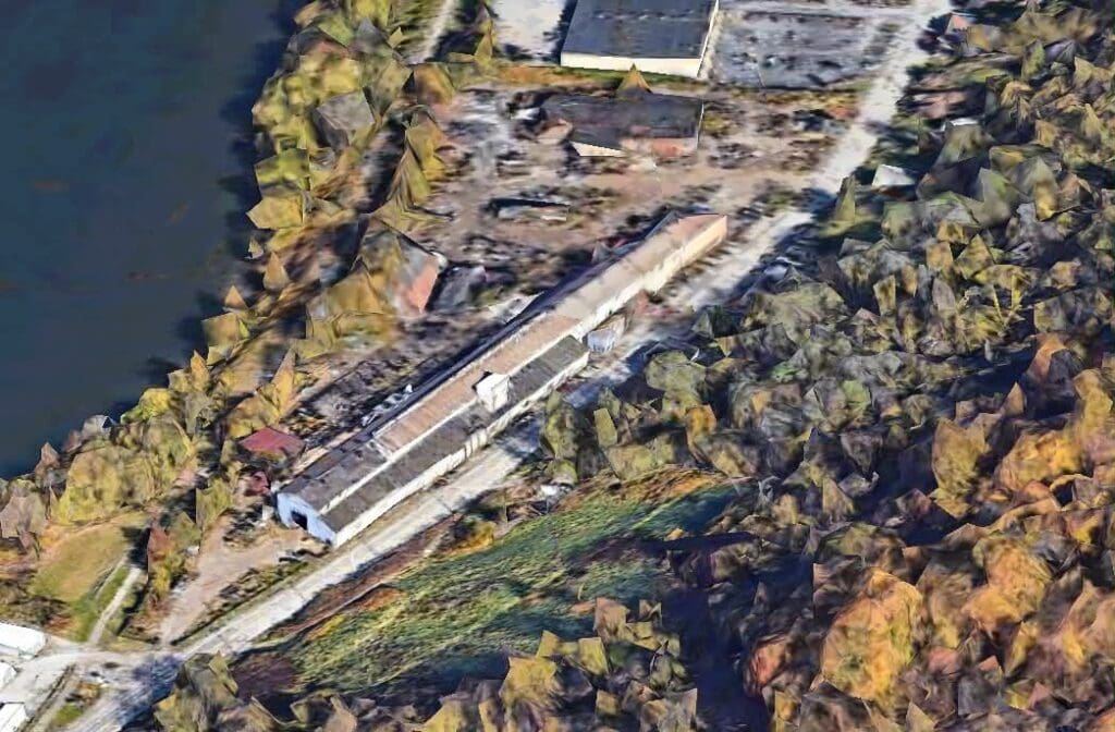 An aerial photo.