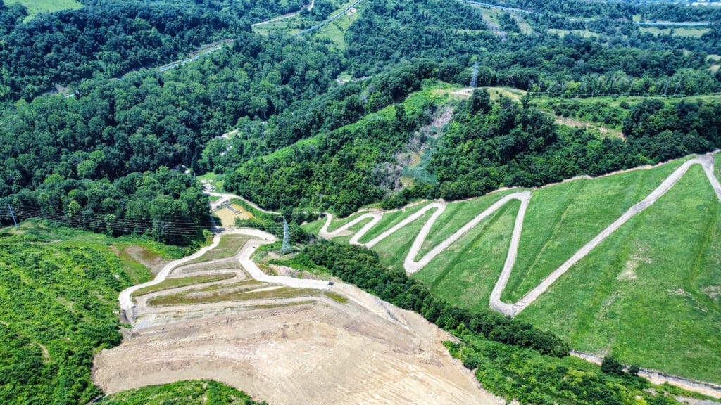 The side of a hill.