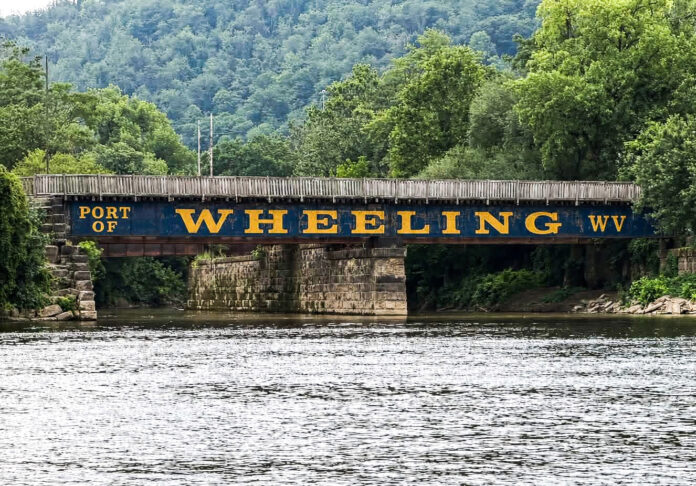 A painted bridge.