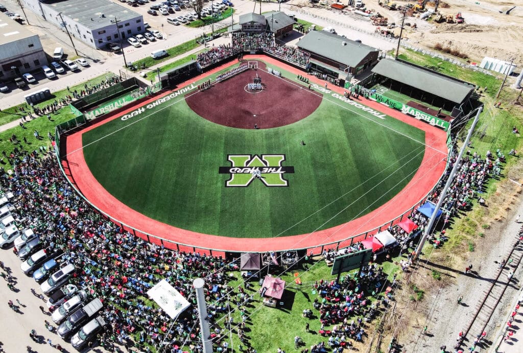 A stadium.