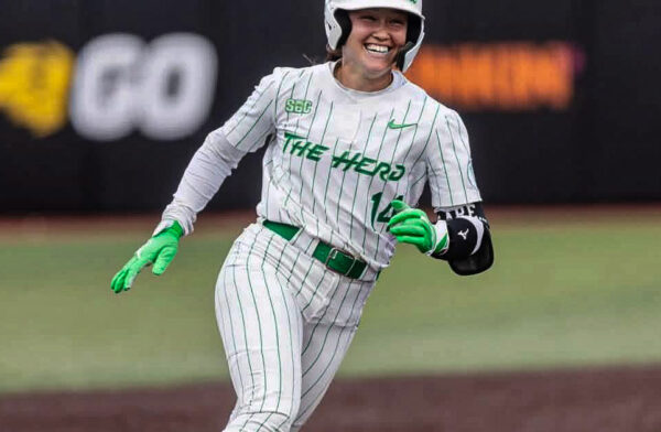 A softball player.