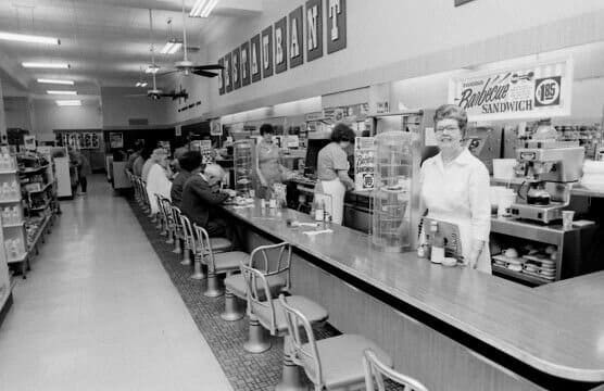 A lunch counter.