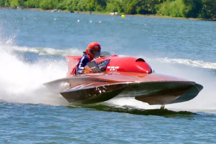 A raceboat.