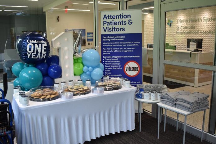 A front desk.