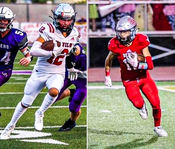 Two football players.