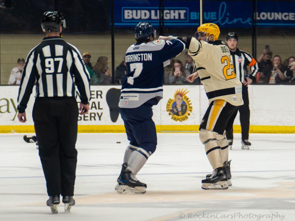A hockey fight.