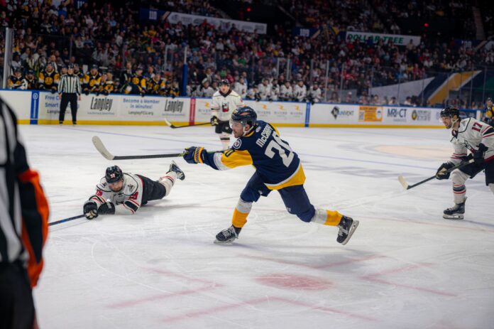 A hockey player.