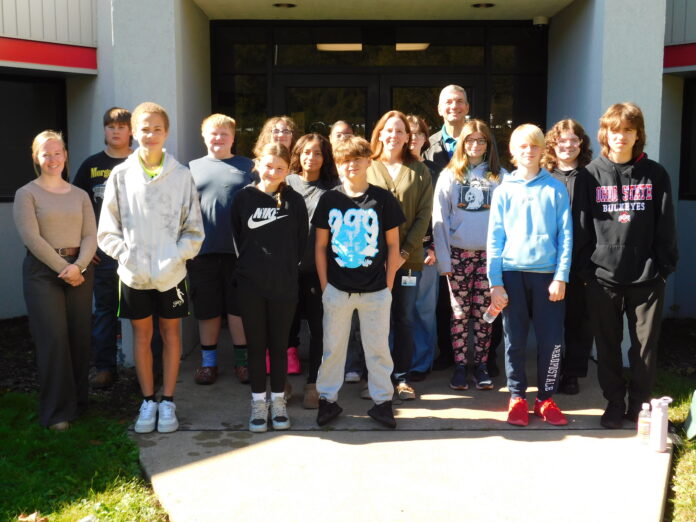 A large group of people.