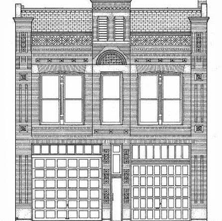 A sketched image.
